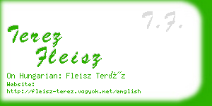 terez fleisz business card